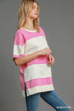 Oversized Stripe Block Tunic Dress