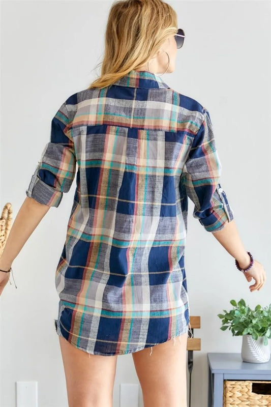Button Down Plaid Shirt