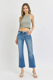 Full Size Modern Cut Cropped Flare Denim