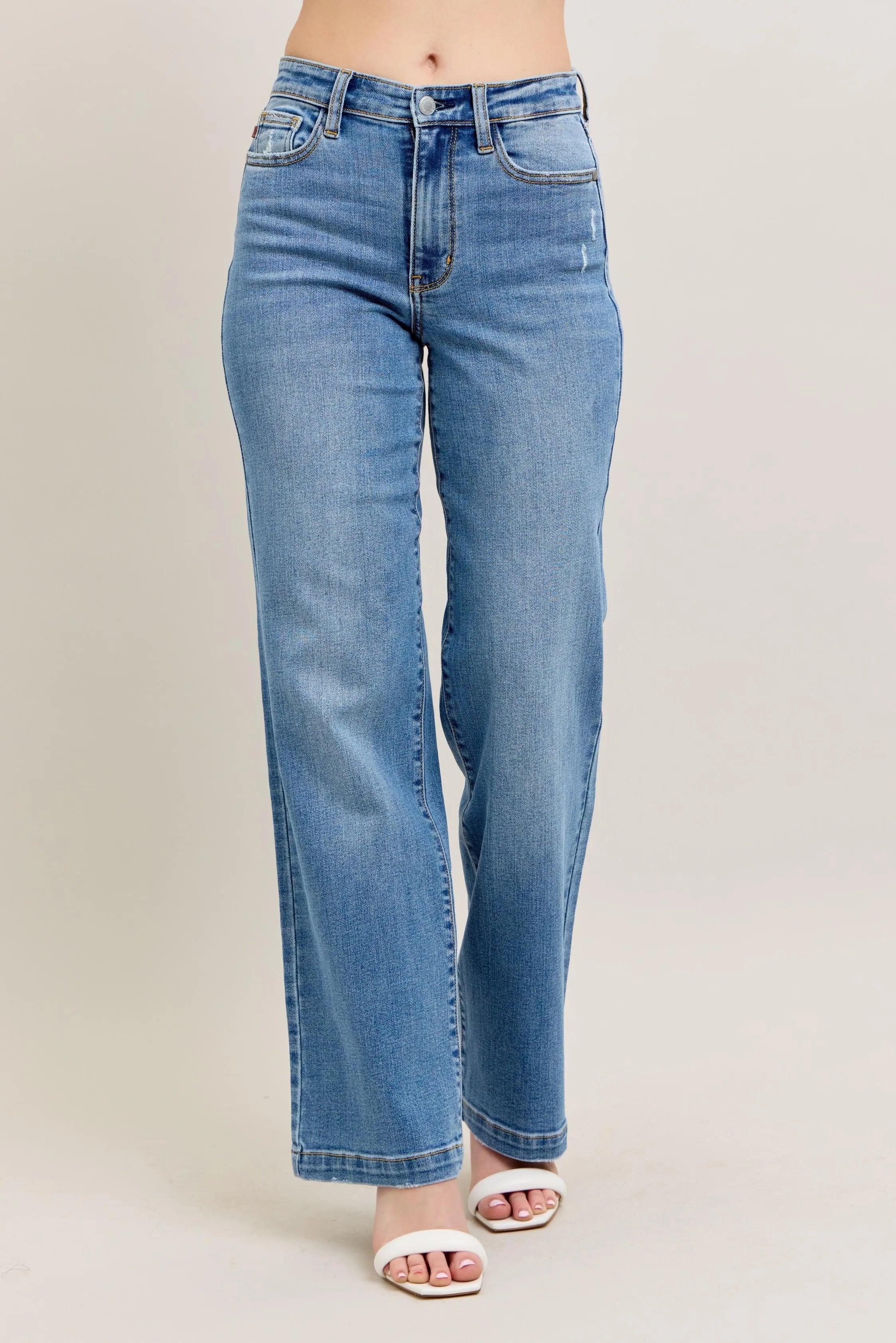 Timeless High-Rise Straight-Leg Denim