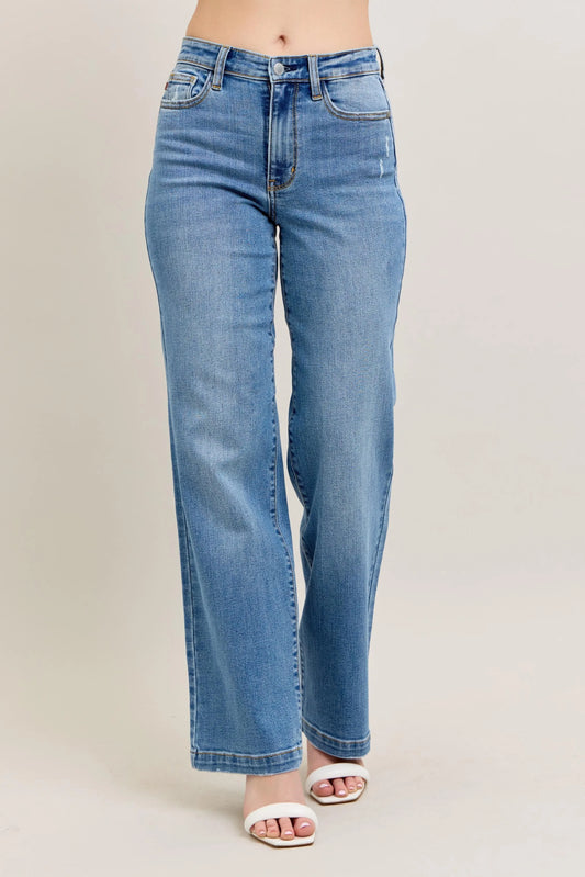 Timeless High-Rise Straight-Leg Denim