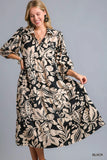 Floral Tiered Midi Dress