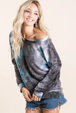 Tie Dye Sweater Knit Top