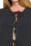 Tie Front Sweater Vest