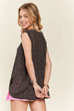 Loose Fit Lightweight Sweater Vest Top