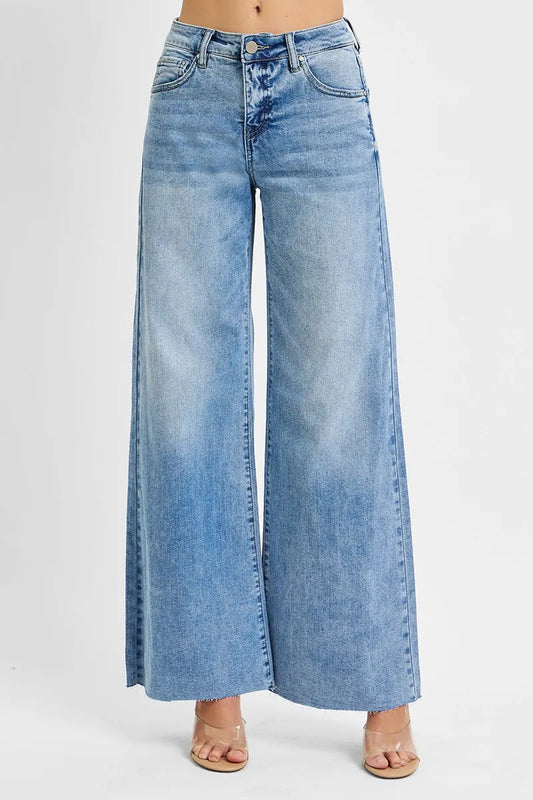 Full Length High-Waist Ankle Flare Control Jeans