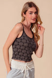 Dual-Hue Floral Seamless Tank Top