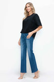 Premium Fit Cat's Whiskers High-Rise Straight Jeans