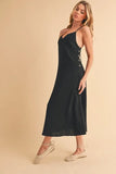 Side Button Midi Cami Dress