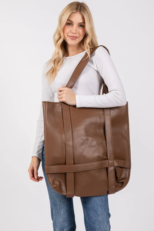 Elegant Leather Handbag Carrier