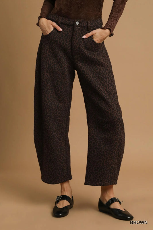 Fierce Print Wide Leg Pants