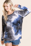 Tie Dye Sweater Knit Top
