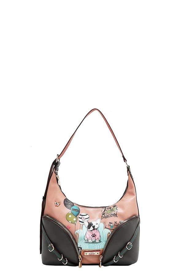 Party King Shoulder Bag with 2 Accessory Pockets Front