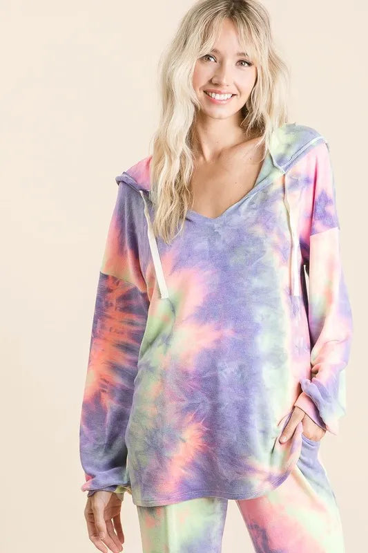 Tie Dye French Terry Top and Bottom Set