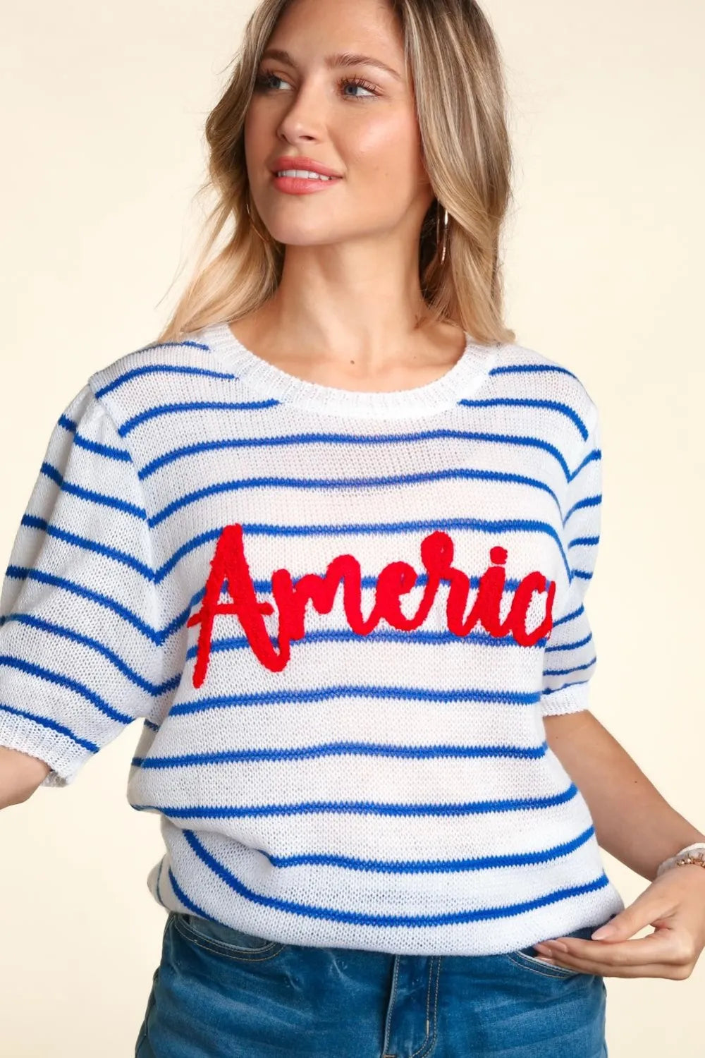 Ivory/Blue/Red