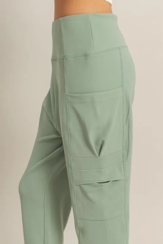High-Waist Pocket Detail Comfy Sweatpants