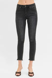 High-Waisted Crop Skinny Jeans with Curve Accentuating Fit