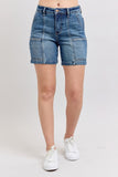 Full Size High Rise Denim Shorts Plus Size