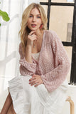 Long Sleeves Crochet Sweater Top