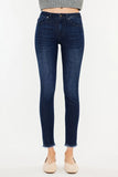 High-Waist Modern Fit Frayed Edge Jeans