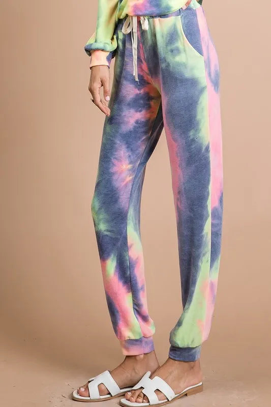 Tie Dye French Terry Casual Pants