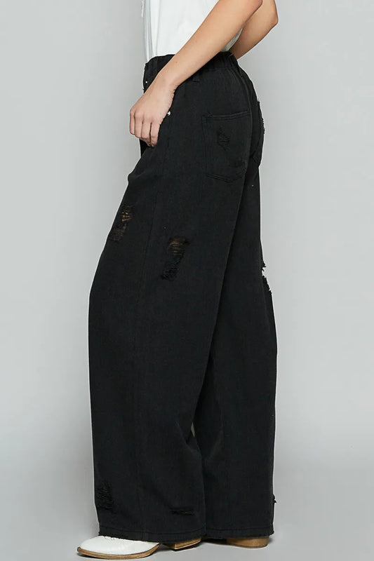 Edgy Baggy Denim Pants