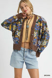 Vintage Floral Button-Up Cardigan