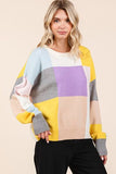 Mittoshop Color Block Round Neck Sweater