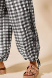 Elastic Waist Plaid Balloon Bottoms