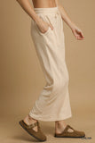 Adjustable Wide Leg Drawstring Pants