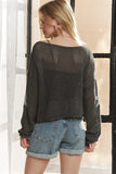 Full Size Lightweight Loose Knit Sweater Plus Size