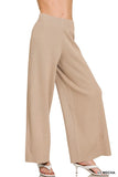 Viscose Ribbed Sweater Pants