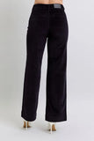 Full Size High Waist Corduroy Trouser Wide Plus Size