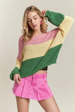 Color Block Comfy Sweater