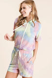 Tie Dye French Terry Hoodie Top and Bottom Set