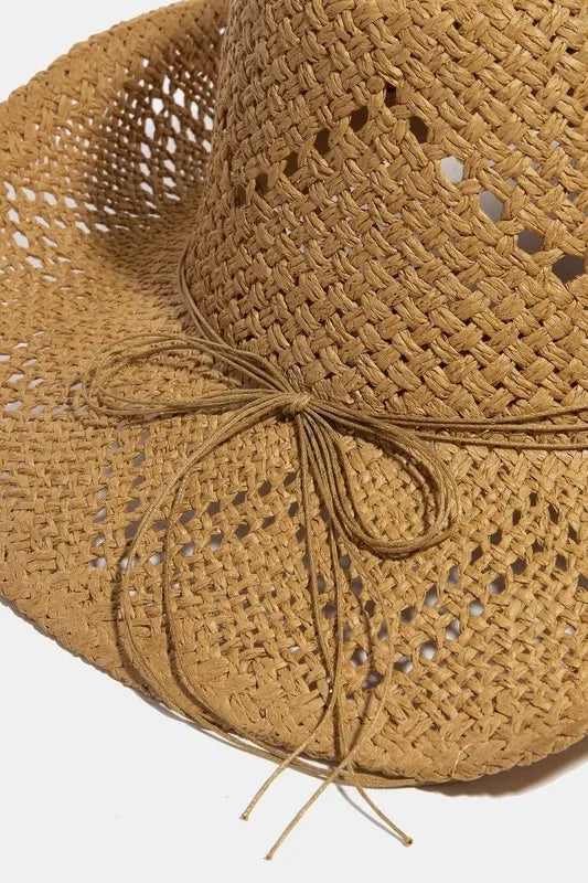 Western Fedora with Mixed Beaded Strap Hat