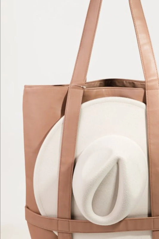 Leather Hat Transport Tote Bag