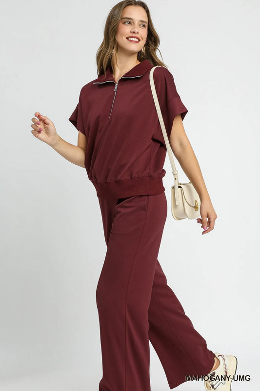 Versatile Half-Zip Short Sleeve Shirt