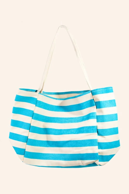 Bright Color Stripe Tote Bag