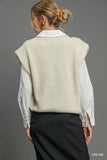 Classic V-Neck Knit Sweater Vest