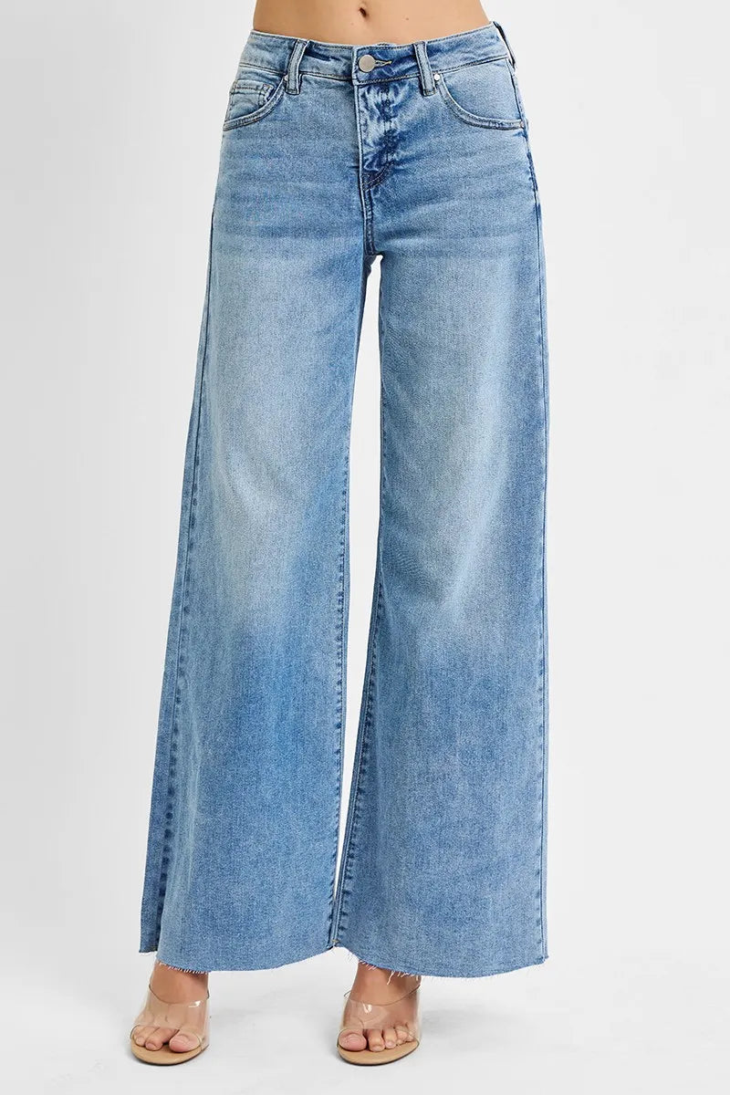 Full Length High-Waist Ankle Flare Control Jeans