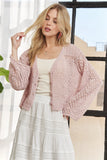 Long Sleeves Crochet Sweater Top