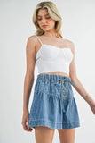 Scalloped Edge Ribbed Knit Cami