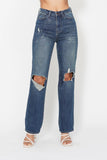 Full Size Classic Ripped Knee Vintage Jeans