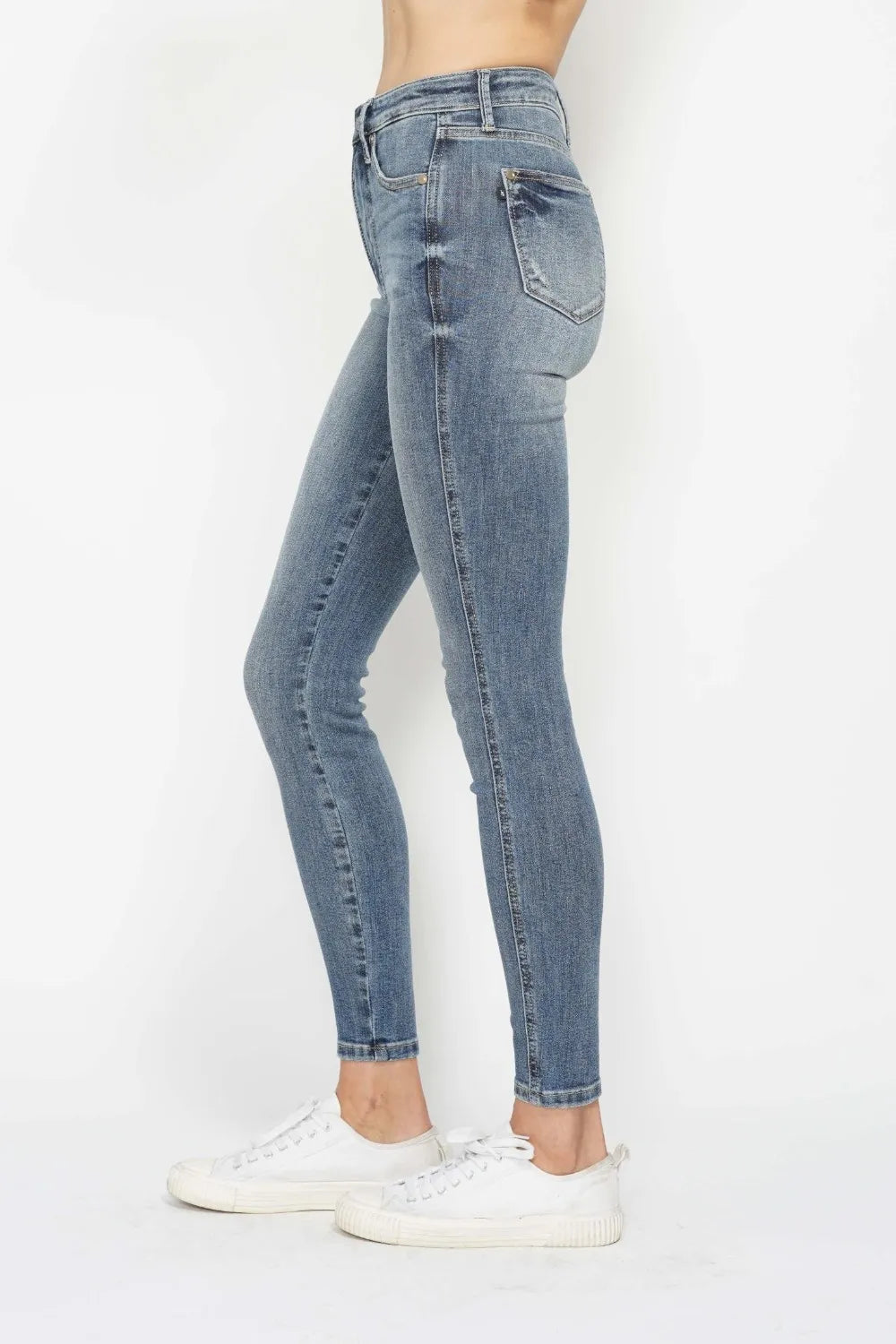 Full-Size Figure-Flattering Skinny Denim Jeans