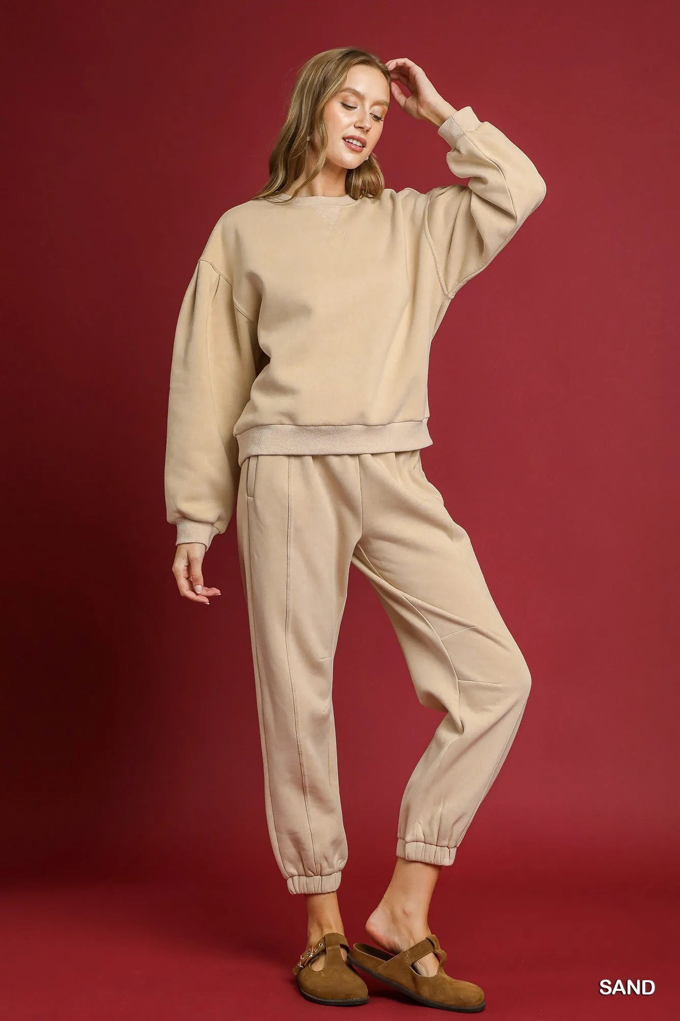 Drawstring Fleece Joggers Pants