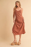 Side Button Midi Cami Dress