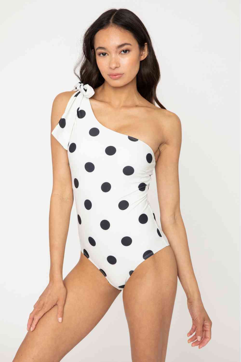 Cream Black Dot