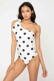 Cream Black Dot